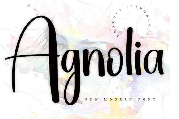 Agnolia: A Graceful Modern Script Font for Handmade Creators