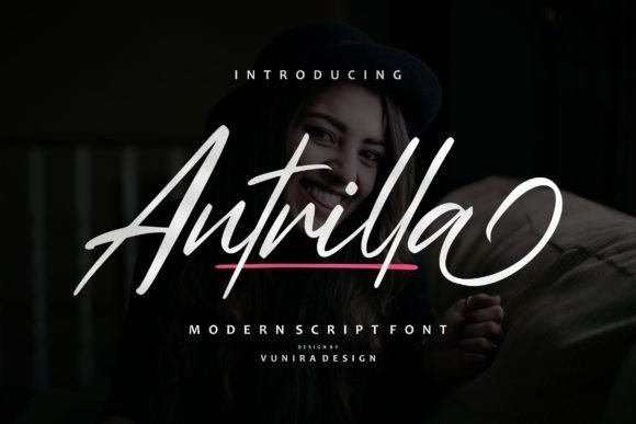 Antrilla: A Modern Script Font for Editorial Warmth