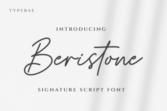 Beristone: A Refined Handwritten Script Font for Brand Identity