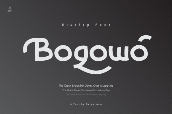 Bogowo: A Playful Handwritten Font for Makers