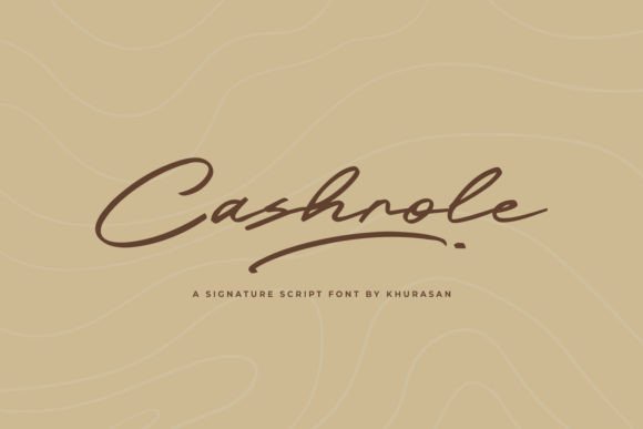 Cashrole: A Modern Script Font for Handmade Brands
