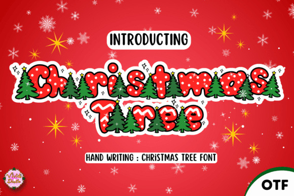Christmastree Font: A Hand-Lettered Script for Festive Branding