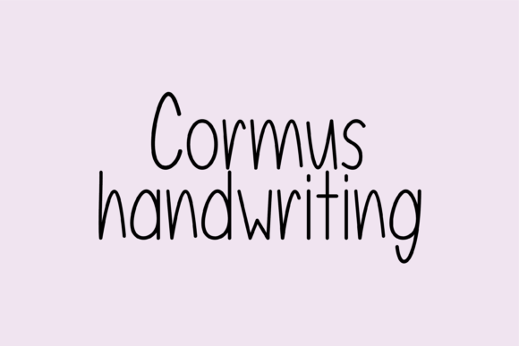 Cormus: A Friendly Handwritten Font for Scroll-Stopping Marketing