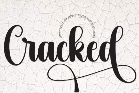 Cracked: A Delicate Handwritten Font for Authentic Brand Moments