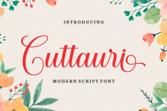 Cuttauri Script Font for Elegant Digital Branding