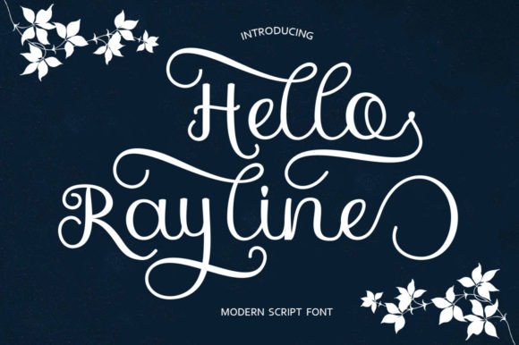 Hello Rayline: A Modern Script Typeface for Warm, Feminine Branding