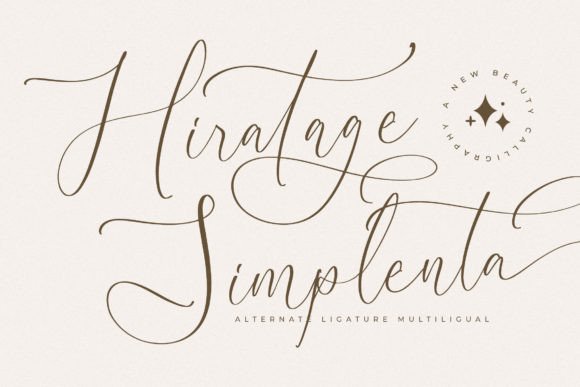 Hiratage Simplenta: A Luxury Script Font That Cuts Through the Feed