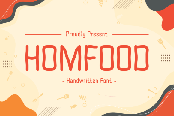 Homfood: A Playful Wavy Typeface for Friendly Branding