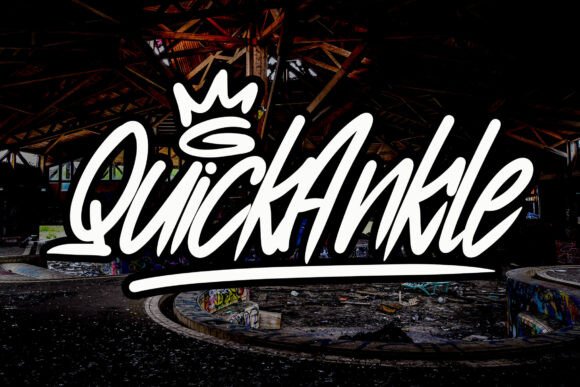 Quick Ankle: A Bold, Artistic Font That Elevates Your Brand