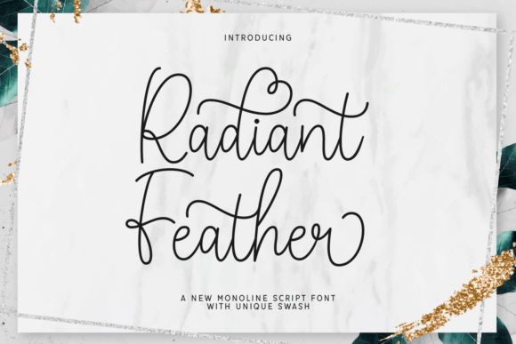 Radiant Feather: A Refined Script Font for Digital Branding