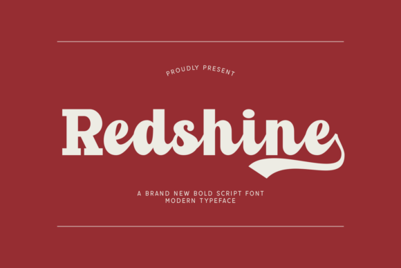 Redshine: A Bold Script Typeface That Elevates Real Small Business Branding