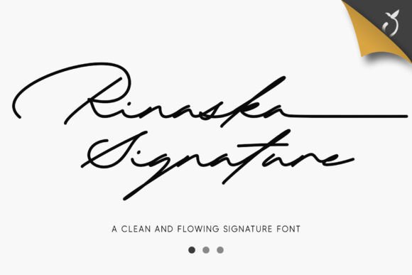 Rinaska Signature: A Premium Script Font That Elevates Your Brand