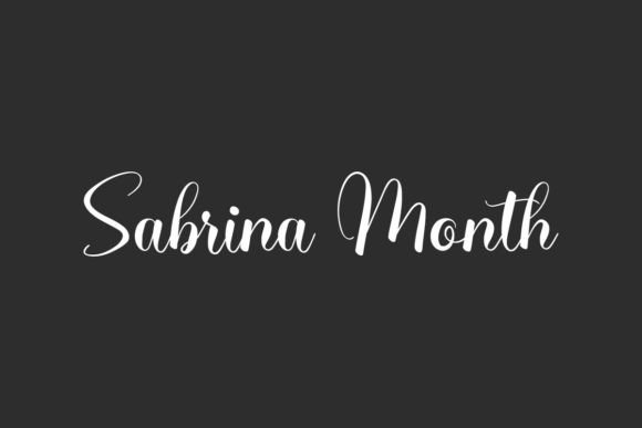 Sabrina Month Font: A Modern Script for Trusted Branding