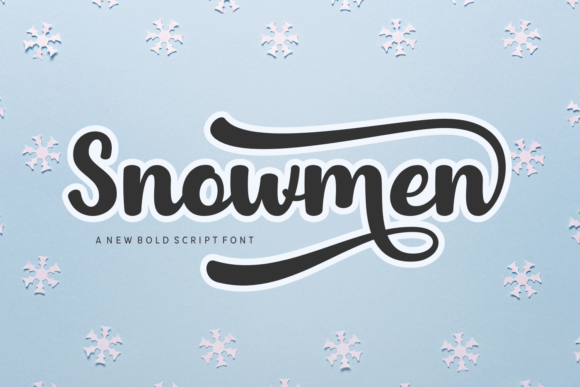 Snowmen: A Festive Script Font for Holiday Digital Branding