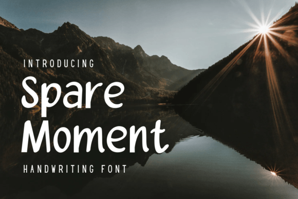 Spare Moment: A Bold Script Font for Campaign Headlines