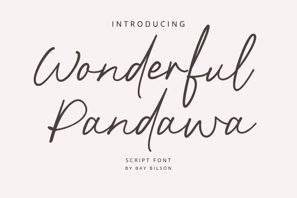 Wonderful Pandawa: A Delightful Script Typeface for Digital Branding