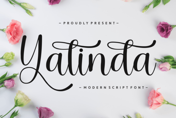 Yalinda: A Luxe Script Font for Handmade Invitations & Labels
